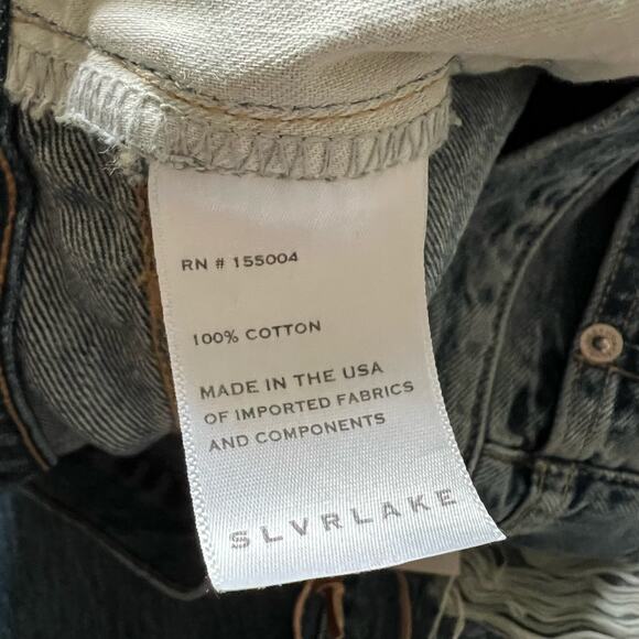 SLVRLAKE Distressed Roxy Jeans in After The Storm Wash Size 31 - Picture 15 of 16